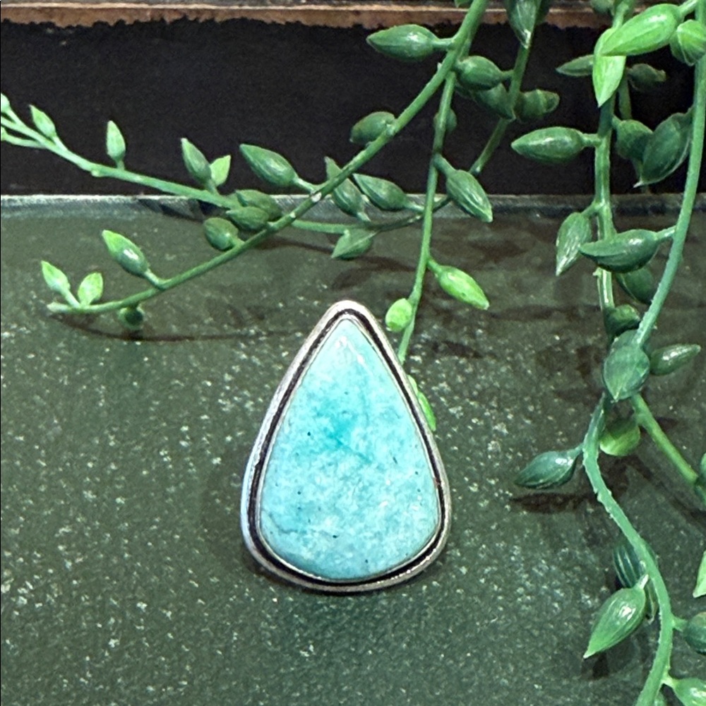 925 Amazonite Ring - image 1